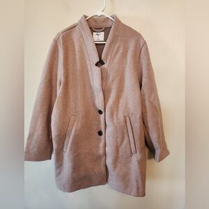 Old navy womens light pink pea coat size xl petite
